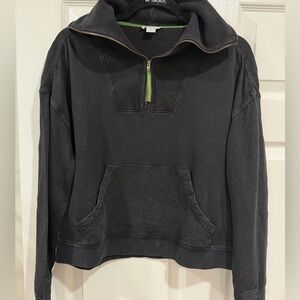 Sundance Charcoal Zip-Up Sweater